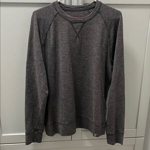 THE NORTH FACE Crewneck Raglan Long Sleeved Sweatshirt Gray Soft 97% Cotton